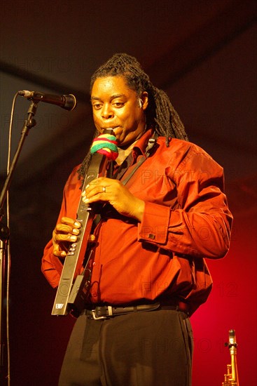 Courtney Pine, Brecon Jazz Festival, Powys, Wales, 2006. Artist: Brian O'Connor