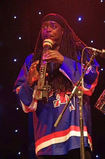 Courtney Pine, Love Supreme Jazz Festival, Glynde, East Sussex, 2013. Artist: Brian O'Connor