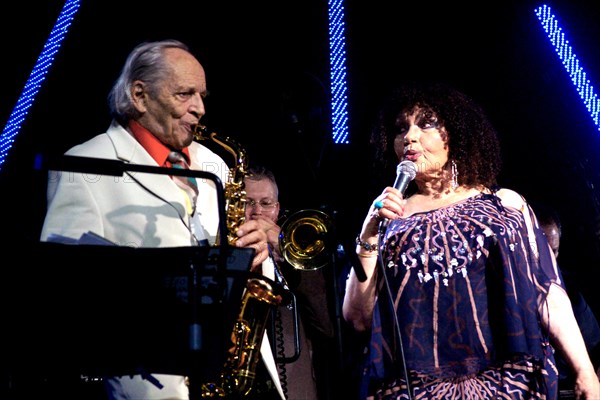 John Dankworth and Cleo Laine, Brecon Jazz Festival, Powys, Wales. Artist: Brian O'Connor