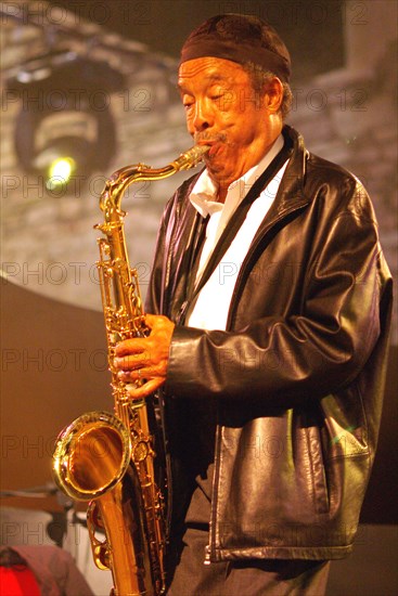 Johnny Griffin, Brecon Jazz Festival, Powys, Wales. Artist: Brian O'Connor