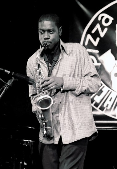 Soweto Kinch, Royal Festival Hall Foyer, London, 2002. Artist: Brian O'Connor