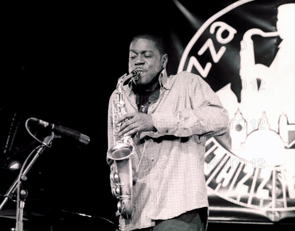 Soweto Kinch, Royal Festival Hall Foyer, London, 2002. Artist: Brian O'Connor