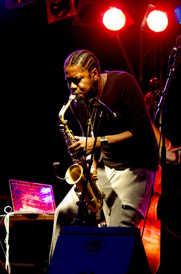 Soweto Kinch, Imperial Wharf Jazz Festival, London, 2011. Artist: Brian O'Connor
