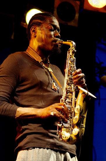 Soweto Kinch, Imperial Wharf Jazz Festival, London, 2011. Artist: Brian O'Connor