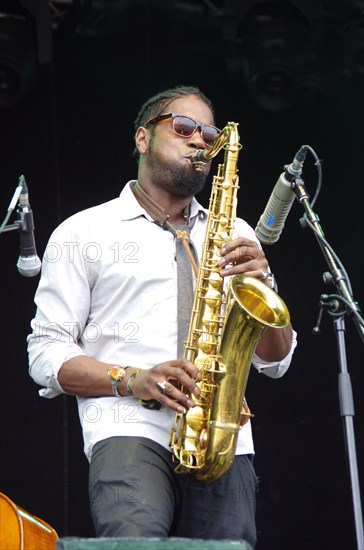 Soweto Kinch, Love Supreme Jazz Festival, Glynde, East Sussex, 2013. Artist: Brian O'Connor