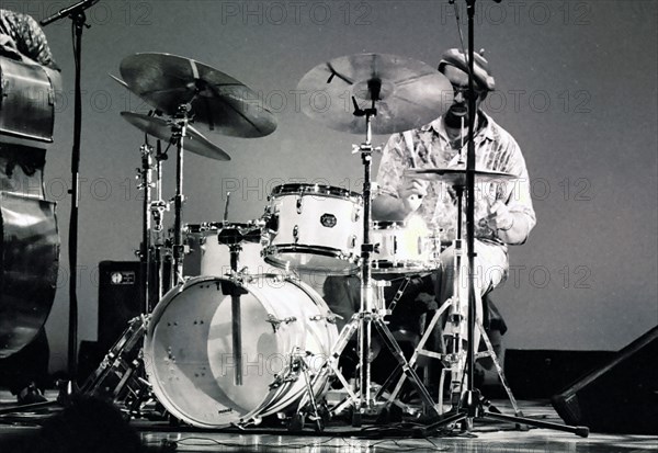 Idris Muhammad, Brecon Jazz Festival, Powys, Wales, 1998. Artist: Brian O'Connor