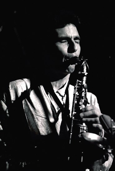 Perico Sambeat, Ronnie Scott's, London, 1993.  Artist: Brian O'Connor