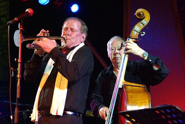 Len Skeat and Digby Fairweather, Brecon Jazz Festival, Powys, Wales, 2009. Artist: Brian O'Connor