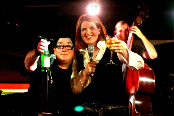 Clare Teal and Lea DeLaria, Pizza Express, London, 2004.  Artist: Brian O'Connor