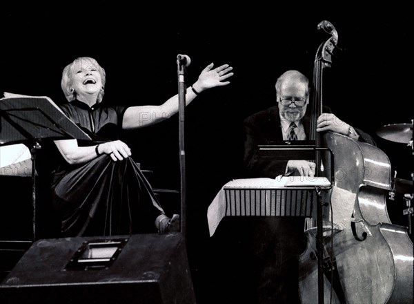 Val Wiseman and Len Skeat, Epsom Playhouse, Surrey, 2001. Artist: Brian O'Connor