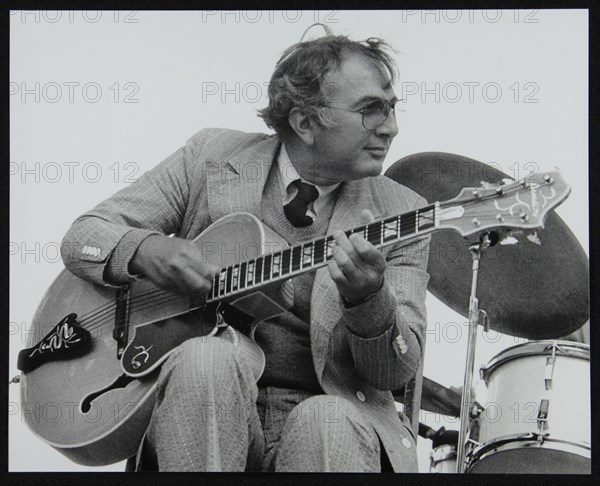 American guitarist Bucky Pizzarelli on stage at the Capital Radio Jazz Festival, London, 1979. Artist: Denis Williams