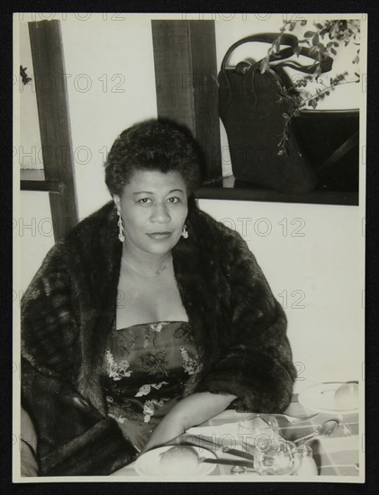 Ella Fitzgerald after a concert at Colston Hall, Bristol, 24 February 1955. Artist: Denis Williams