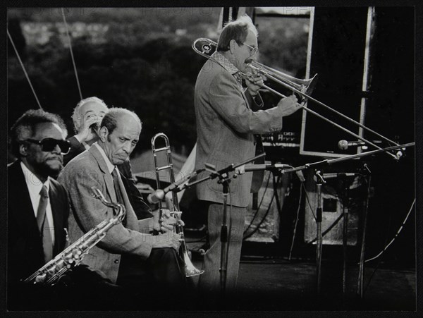 Don Lusher, Jimmy Forest and Vic Dickenson at the Capital Radio Jazz Festival. Artist: Denis Williams