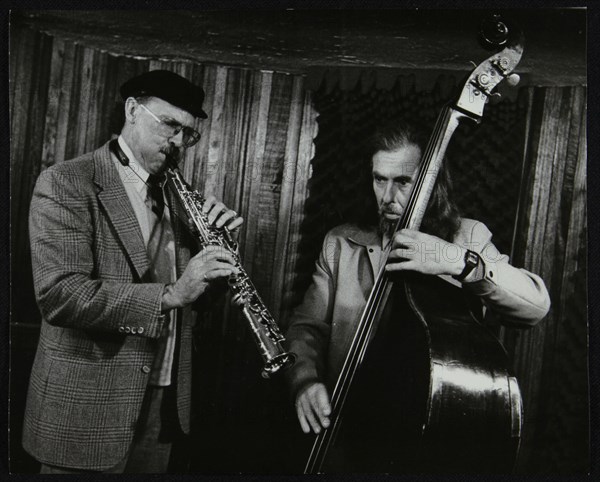 Don Lanphere and Peter Ind playing at The Bass Clef, London, May 1985. Artist: Denis Williams