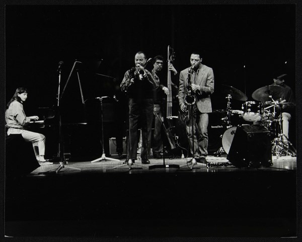 The JJ Johnson Quintet performing at the Hertfordshire Jazz Festival, St Albans Arena, 4 May 1993:  Artist: Denis Williams