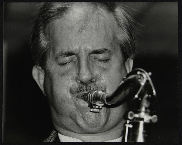 Tenor saxophonist Scott Hamilton playing at The Fairway, Welwyn Garden City, Hertfordshire, 1997. Artist: Denis Williams