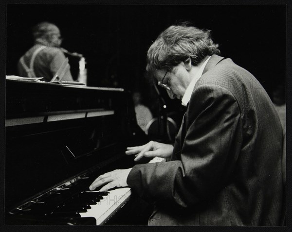 Stan Tracey and Art Themen playing at The Fairway, Welwyn Garden City, Hertfordshire, 1992. Artist: Denis Williams