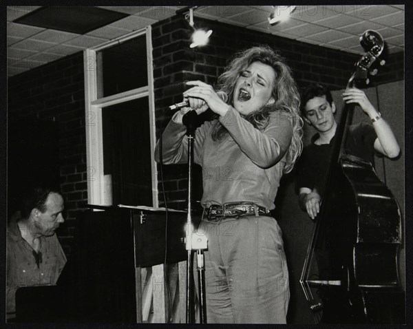 Claire Martin making her first appearance at The Fairway, Welwyn Garden City, Hertfordshire, 1991. Artist: Denis Williams