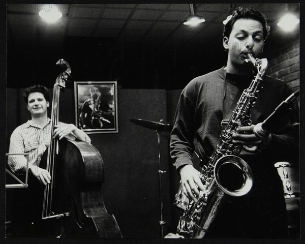 Malcolm Creese and Alex Garnett playing at The Fairway, Welwyn Garden City, Hertfordshire, 1992. Artist: Denis Williams