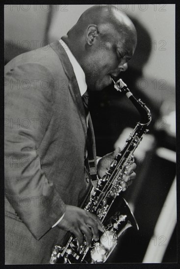 Alto saxophonist Wessell Anderson playing at The Fairway, Welwyn Garden City, Hertfordshire, 2004. Artist: Denis Williams