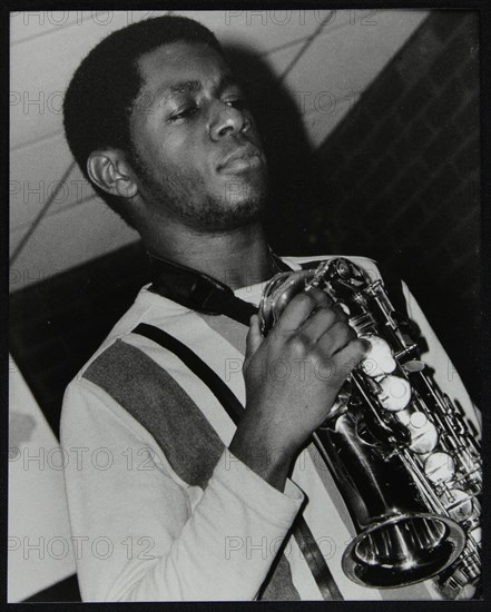 Saxophonist Nathaniel Facey at The Fairway, Welwyn Garden City, Hertfordshire, 25 January 2004. Artist: Denis Williams