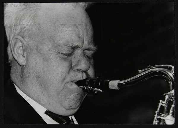 Lennart Anderson playing tenor saxophone at The Fairway, Welwyn Garden City, Hertfordshire, 2003. Artist: Denis Williams