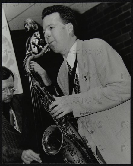 Harry Allen and Leon Clayton playing at The Fairway, Welwyn Garden City, Hertfordshire, 2002. Artist: Denis Williams