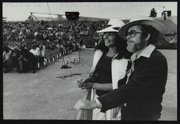 Clarinetist and soprano saxophonist Bob Wilber and singer Pug Horton at Beaulieu, Hampshire, 1977. Artist: Denis Williams