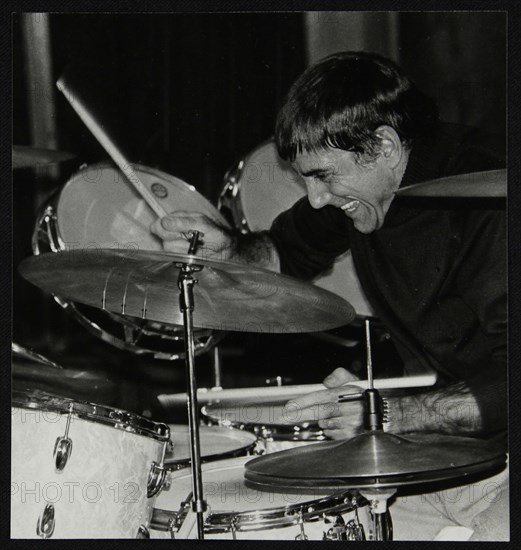 Louie Bellson conducting a drum clinic, London, November 1978. Artist: Denis Williams