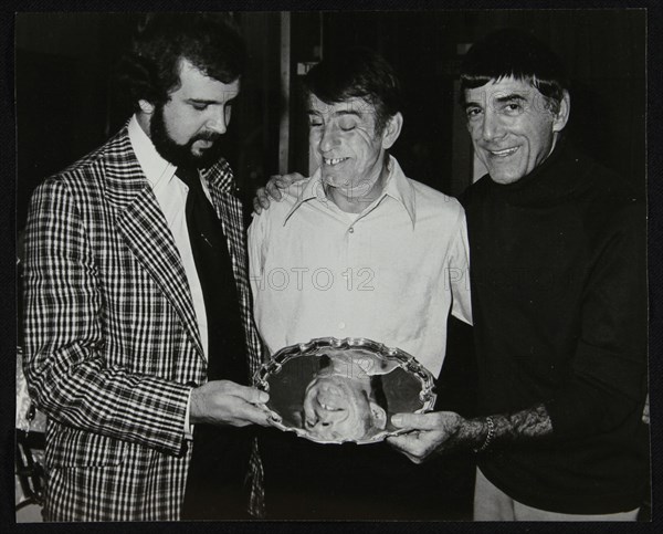 Tony Roper, Kenny Clare and Louie Bellson, London, 1978. Artist: Denis Williams