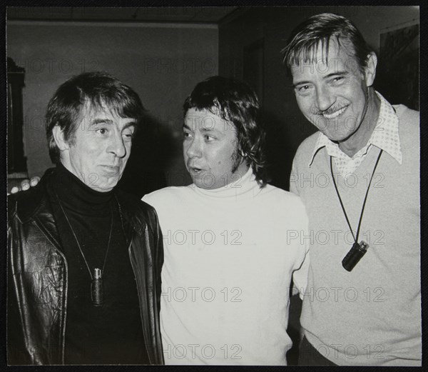 Drummers Kenny Clare, Les DeMerle and Jack Parnell, June 1979. Artist: Denis Williams