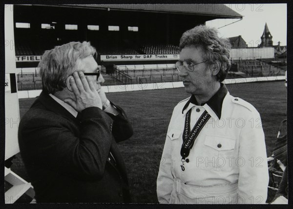 Dennis Mathews with Lee Konitz at the Newport Jazz Festival, Ayresome Park, Middlesbrough, 1978. Artist: Denis Williams