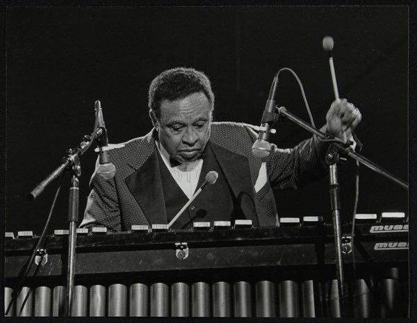 Lionel Hampton on the vibraphone, Knebworth, Hertfordshire, July 1982. Artist: Denis Williams