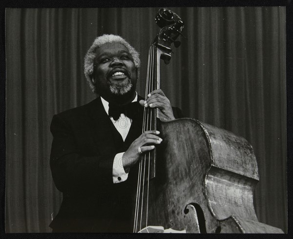 Bassist Arvell Shaw, Stevenage, Hertfordshire, 1984. Artist: Denis Williams