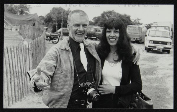 Photographer Denis Williams with Lena Antonis, Capital Radio Jazz Festival, London, July 1979. Artist: Unknown