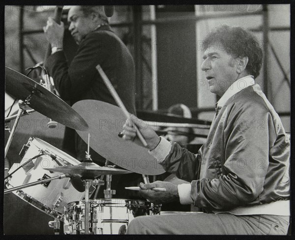 Slam Stewart and Shelly Manne on stage at the Capital Radio Jazz Festival, London, 1979. Artist: Denis Williams