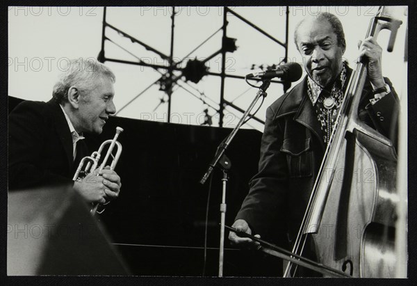 Ruby Braff and Slam Stewart on stage at the Capital Radio Jazz Festival, London, 1979. Artist: Denis Williams