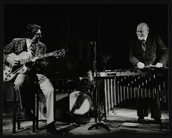 Tal Farlow (guitar) and Red Norvo (vibraphone), performing at Wallingford, Oxfordshire, 1981. Artist: Denis Williams