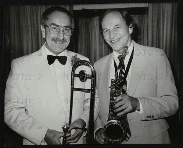 Don Lusher and John Dankworth, London, 1985. Artist: Denis Williams