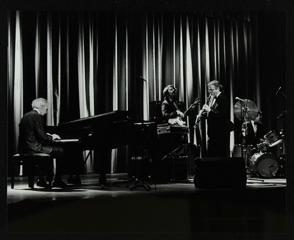 The Dave Brubeck Quartet in concert at the Forum Theatre, Hatfield, Hertfordshire, 10 April 1983. Artist: Denis Williams