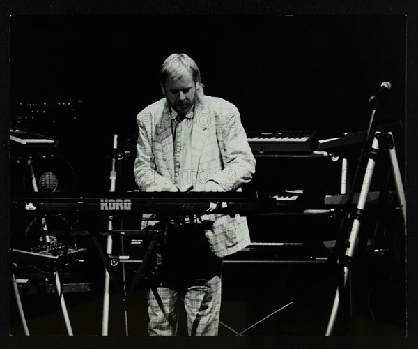 Rick Wakeman performing at the Forum Theatre, Hatfield, Hertfordshire, 6 October 1987. Artist: Denis Williams