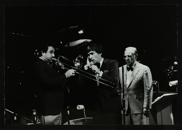 The Herb Miller Orchestra in concert at the Forum Theatre, Hatfield, Hertfordshire, 1985.  Artist: Denis Williams