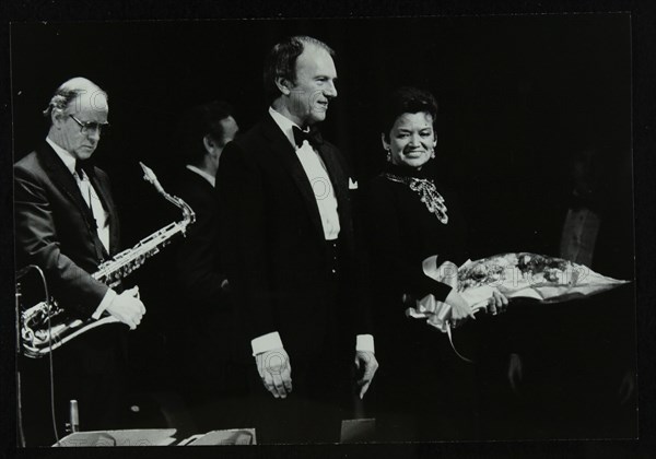 The Ted Heath Orchestra in concert at the Forum Theatre, Hatfield, Hertfordshire, 18 November 1983.  Artist: Denis Williams