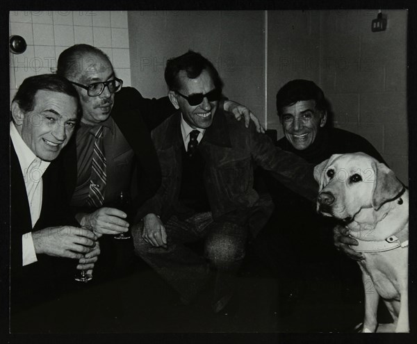 A group of jazz musicians at the Forum Theatre, Hatfield, Hertfordshire, 6 November 1982. Artist: Denis Williams