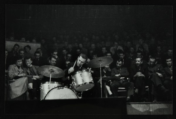 The Dave Brubeck Quartet in concert at Colston Hall, Bristol, 1958. Artist: Denis Williams