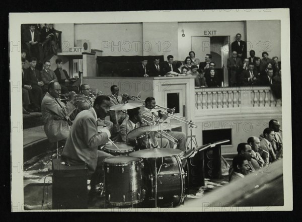 The Count Basie Orchestra in concert, c1950s. Artist: Denis Williams