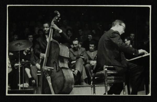 The Dave Brubeck Quartet in concert at Colston Hall, Bristol, 1958. Artist: Denis Williams