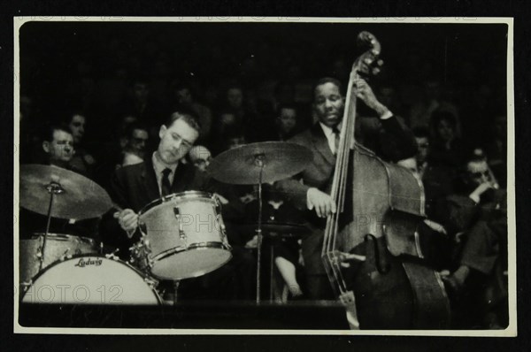 The Dave Brubeck Quartet in concert at Colston Hall, Bristol, 1958. Artist: Denis Williams