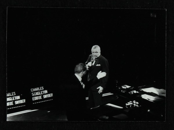 Frank Sinatra and Frank Sinatra Jr in concert at the Royal Albert Hall, London, 28 May 1992. Artist: Denis Williams