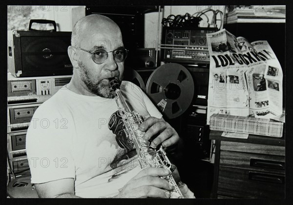 Saxophonist Lol Coxhill at Digswell House, Welywn Garden City, Hertfordshire, August 1983. Artist: Denis Williams